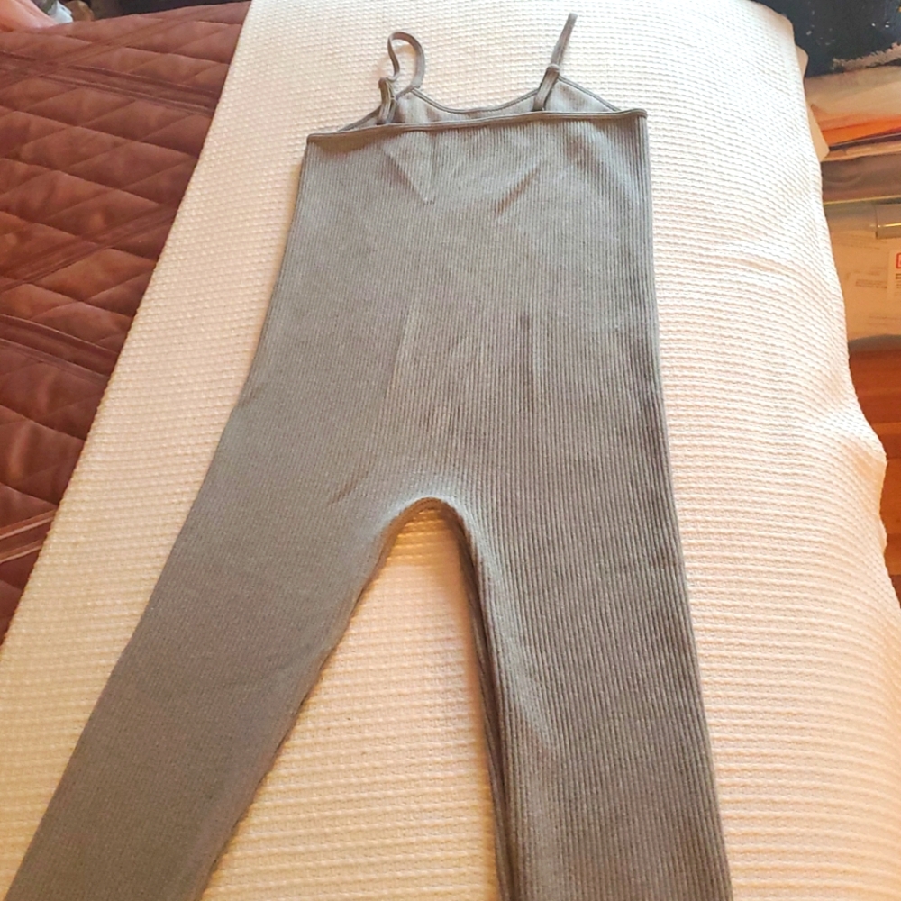 FCT Gray Ribbed Jumpsuit - Picture 4 of 7